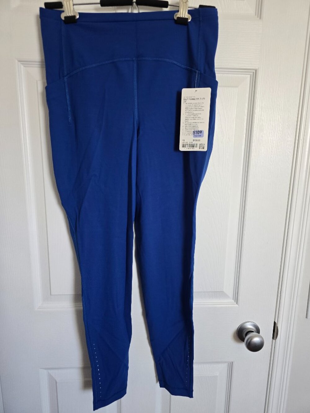 Lululemon Swift Speed High-Rise Tight – Size 10 – Bright Blue – NWT